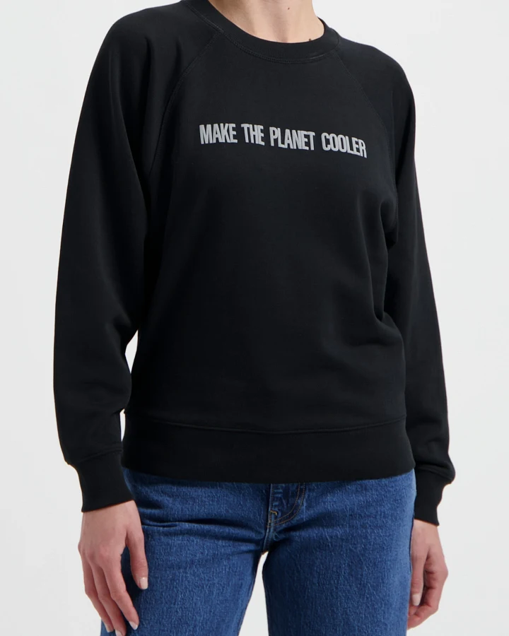 MUD Jeans Damen vegan Sweatshirt Clara Schwarz