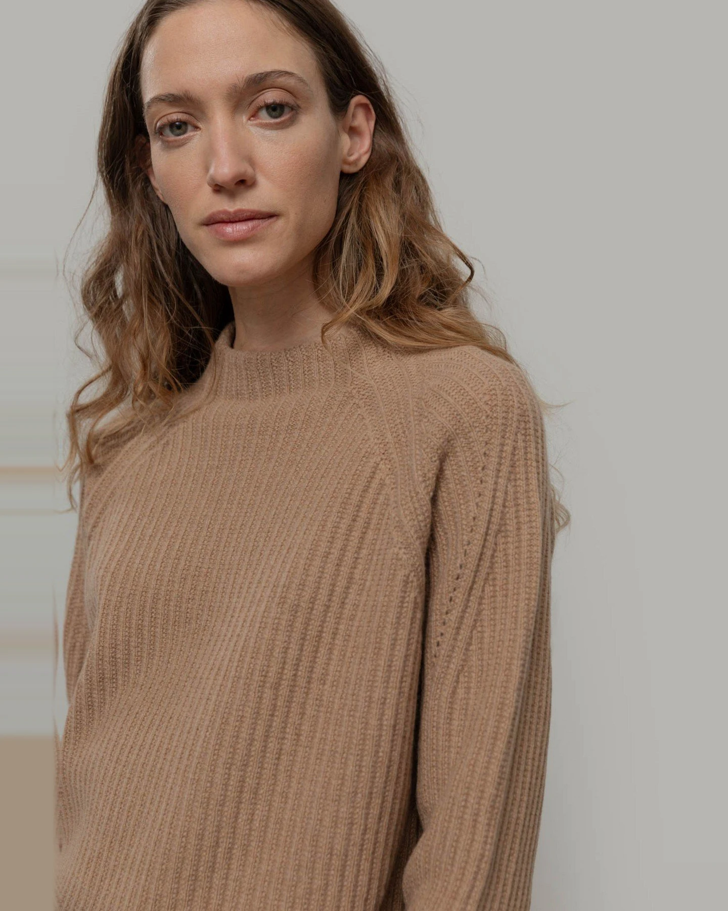 Wollpullover Paola Beige – Ansicht 2