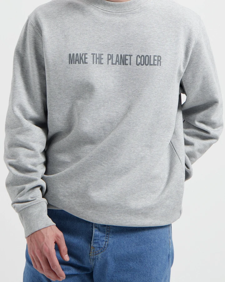 MUD Jeans Herren vegan Sweatshirt Ty Heather Grey