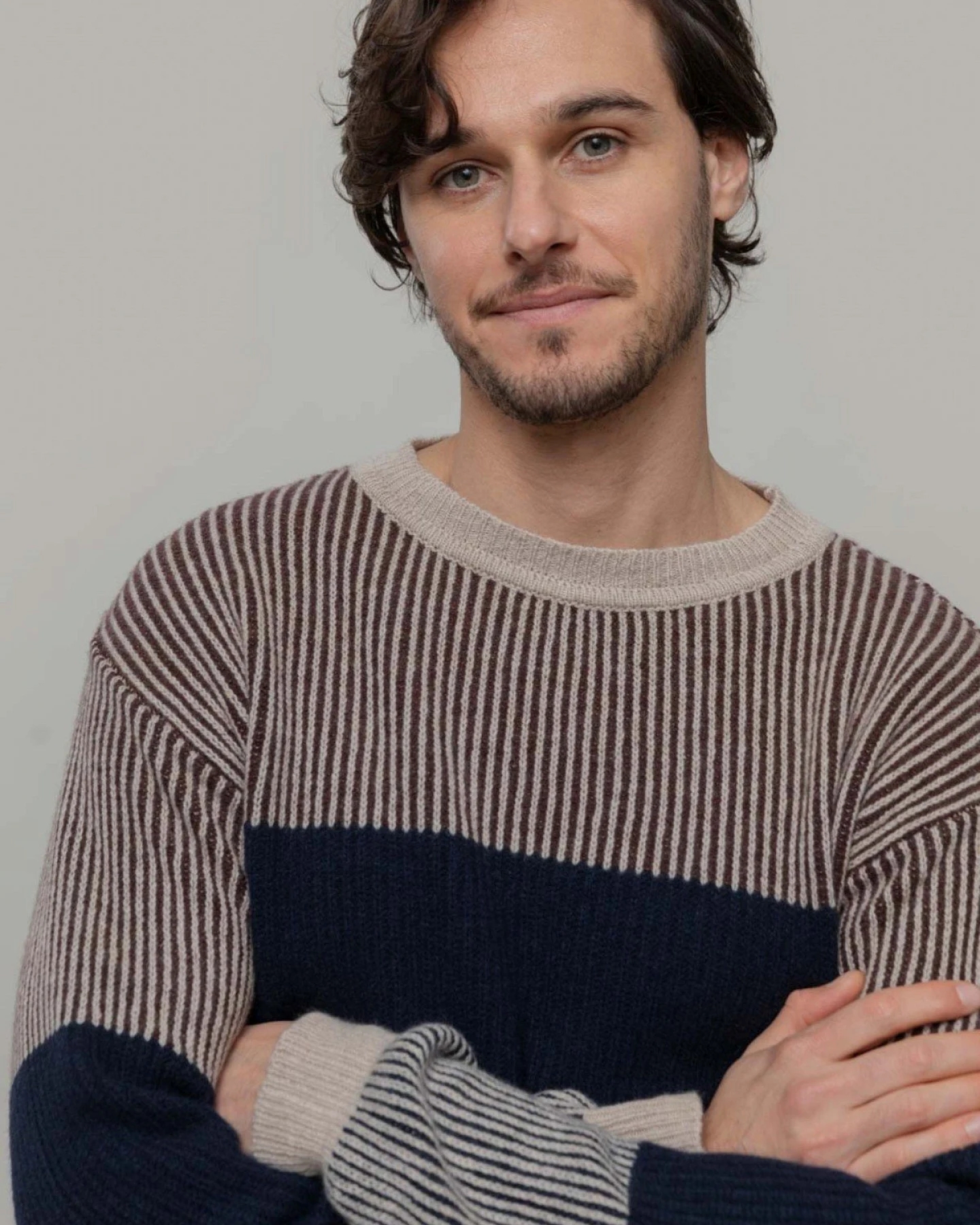 Wollpullover Iacopo Blau – Ansicht 2