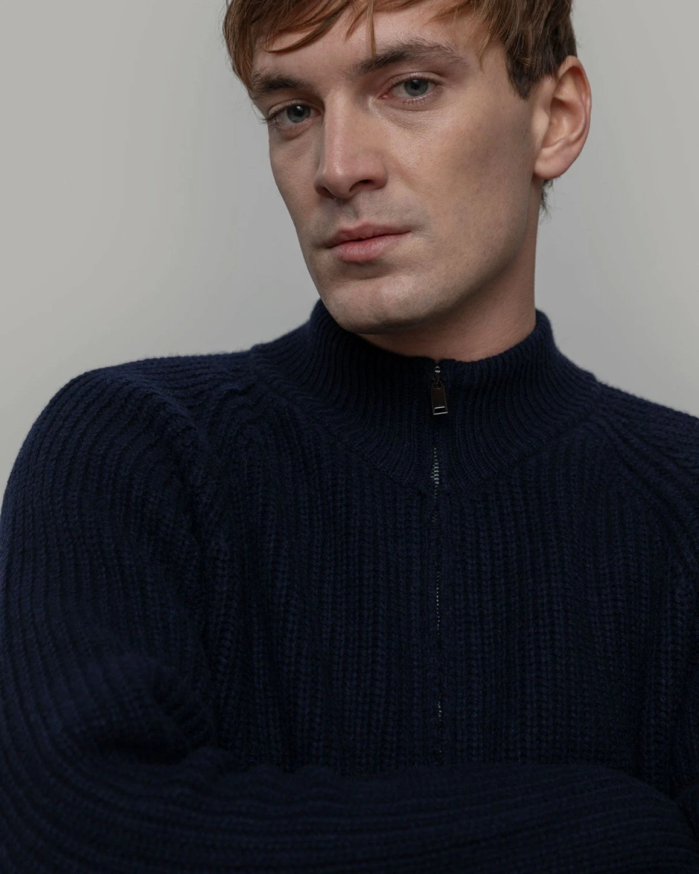Wollcardigan Vito Blau – Ansicht 2