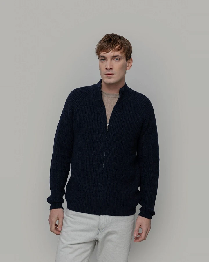 Wollcardigan Vito Blau