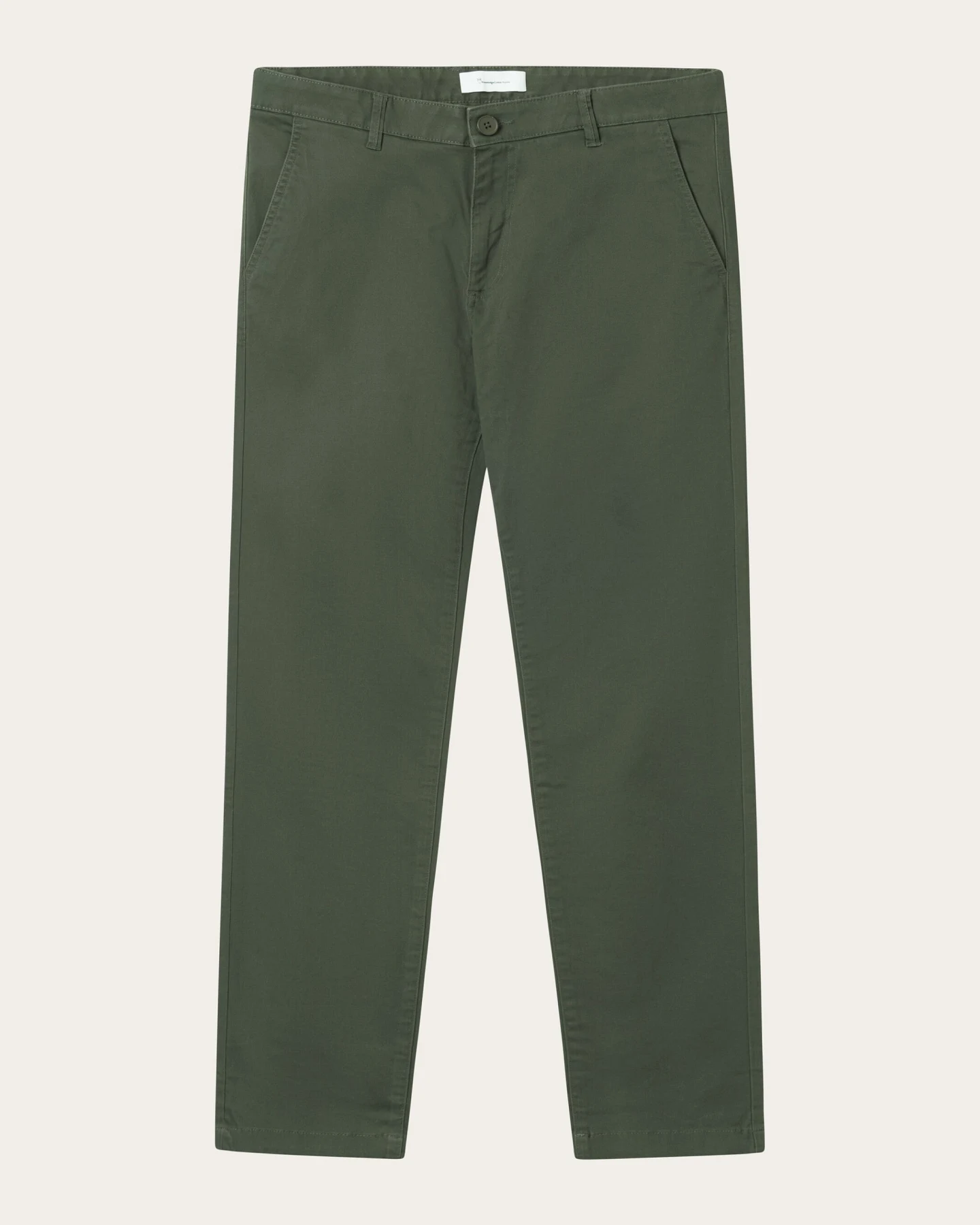 KnowledgeCotton Apparel Herren vegan Chino-Hose Luca Slim Twill Forrest Night – Ansicht 2