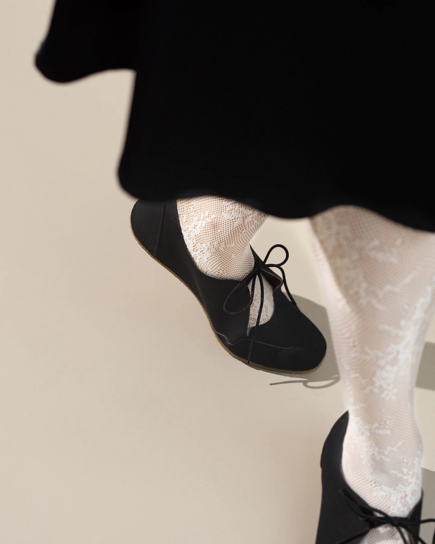 AGAZI Damen vegan Ballerina Flats Louise Schwarz – Ansicht 2