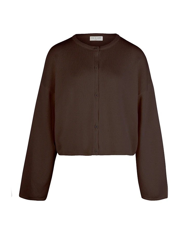 JAN 'N JUNE Damen vegan Strickjacke Asas Light Mud