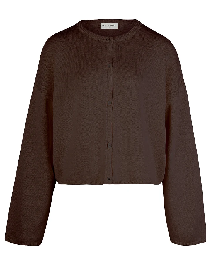 JAN 'N JUNE Damen vegan Strickjacke Asas Light Mud