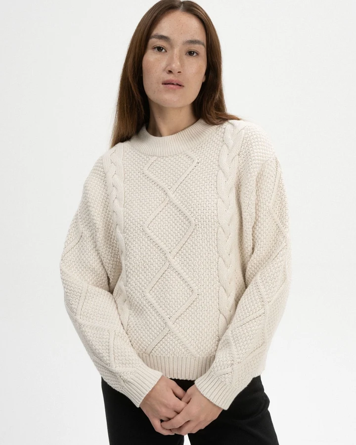 Strickpullover Zopfmuster Samaira