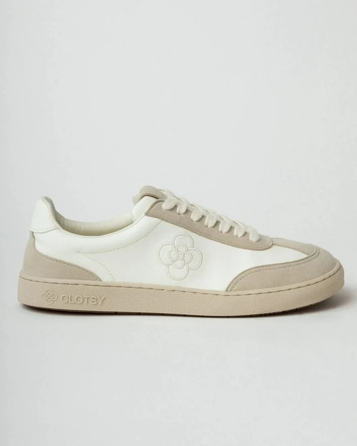 Clotsy Damen vegan Sneaker Luzia White