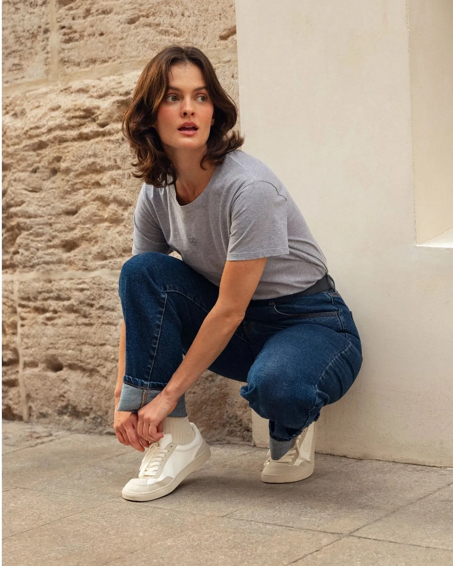 Clotsy Damen vegan Sneaker Luzia White – Ansicht 2