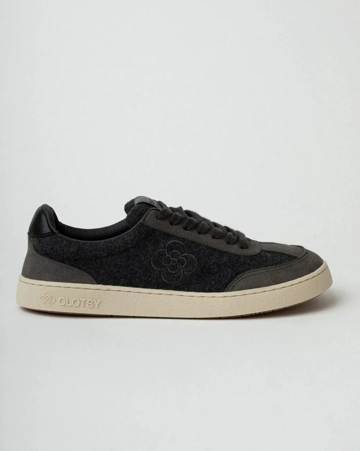 Clotsy Damen vegan Sneaker Luzia Grau