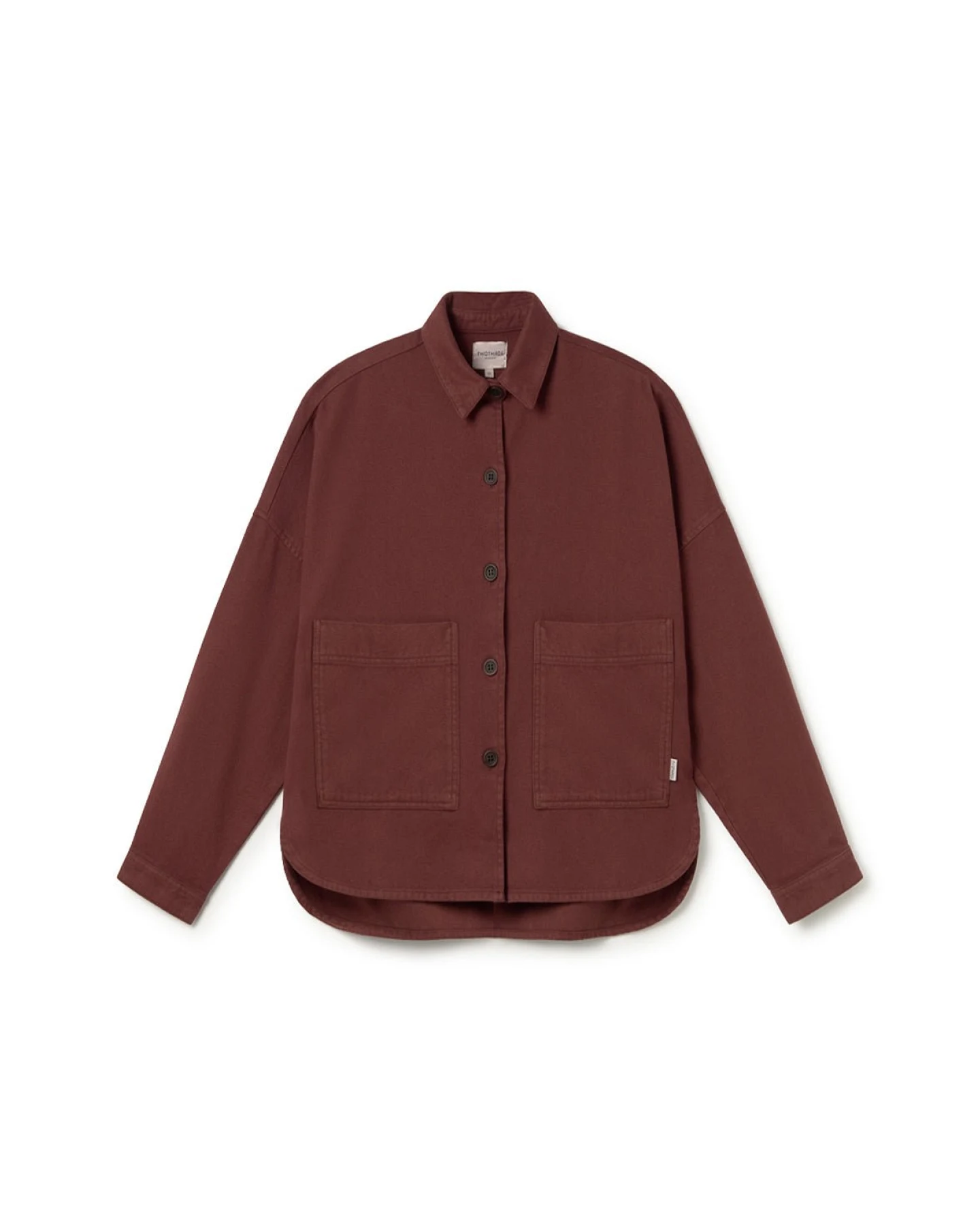 TWOTHIRDS Damen vegan Überhemd Senja Russet Braun – Ansicht 2
