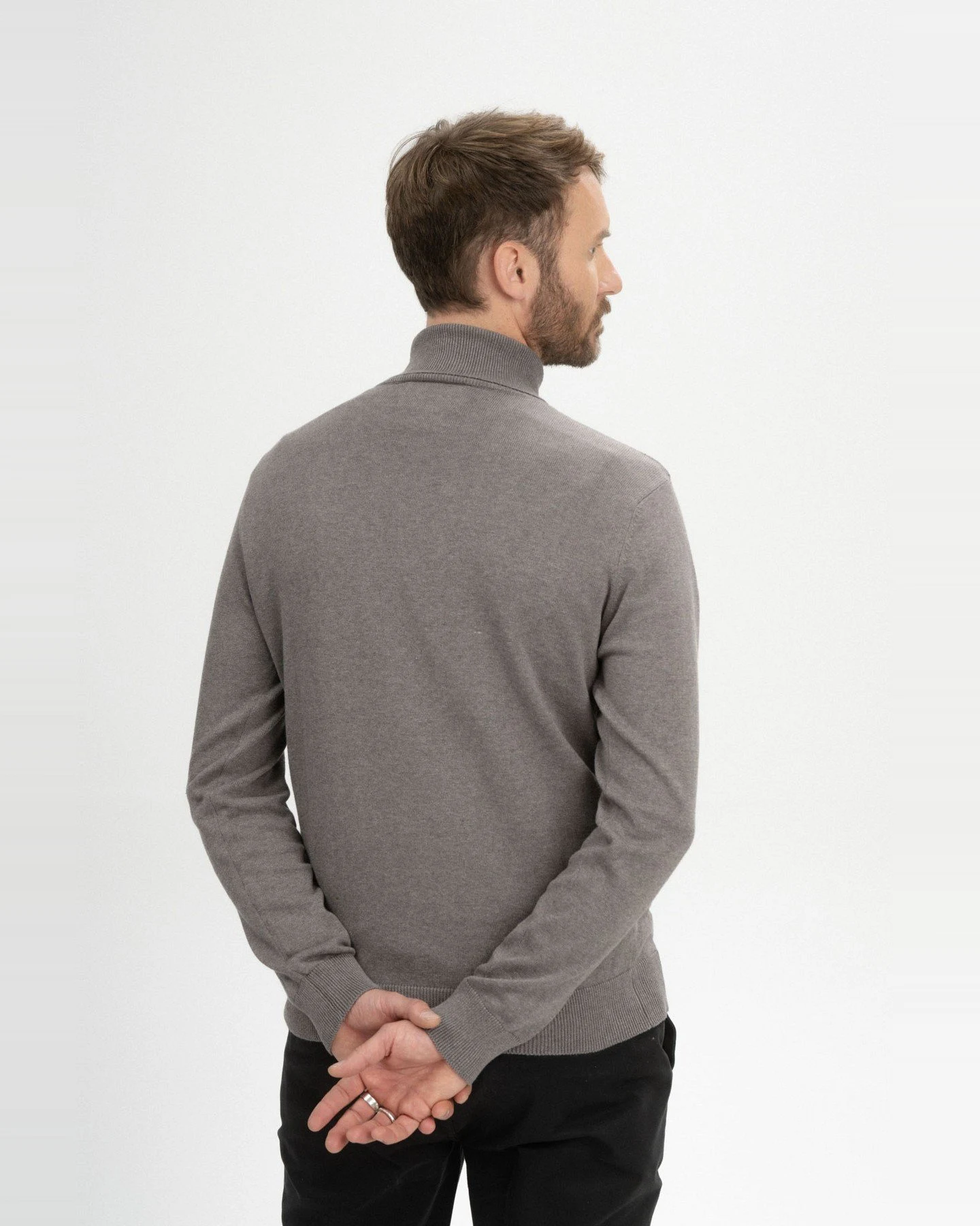 Rollkragenpullover Kanja Braun – Ansicht 2
