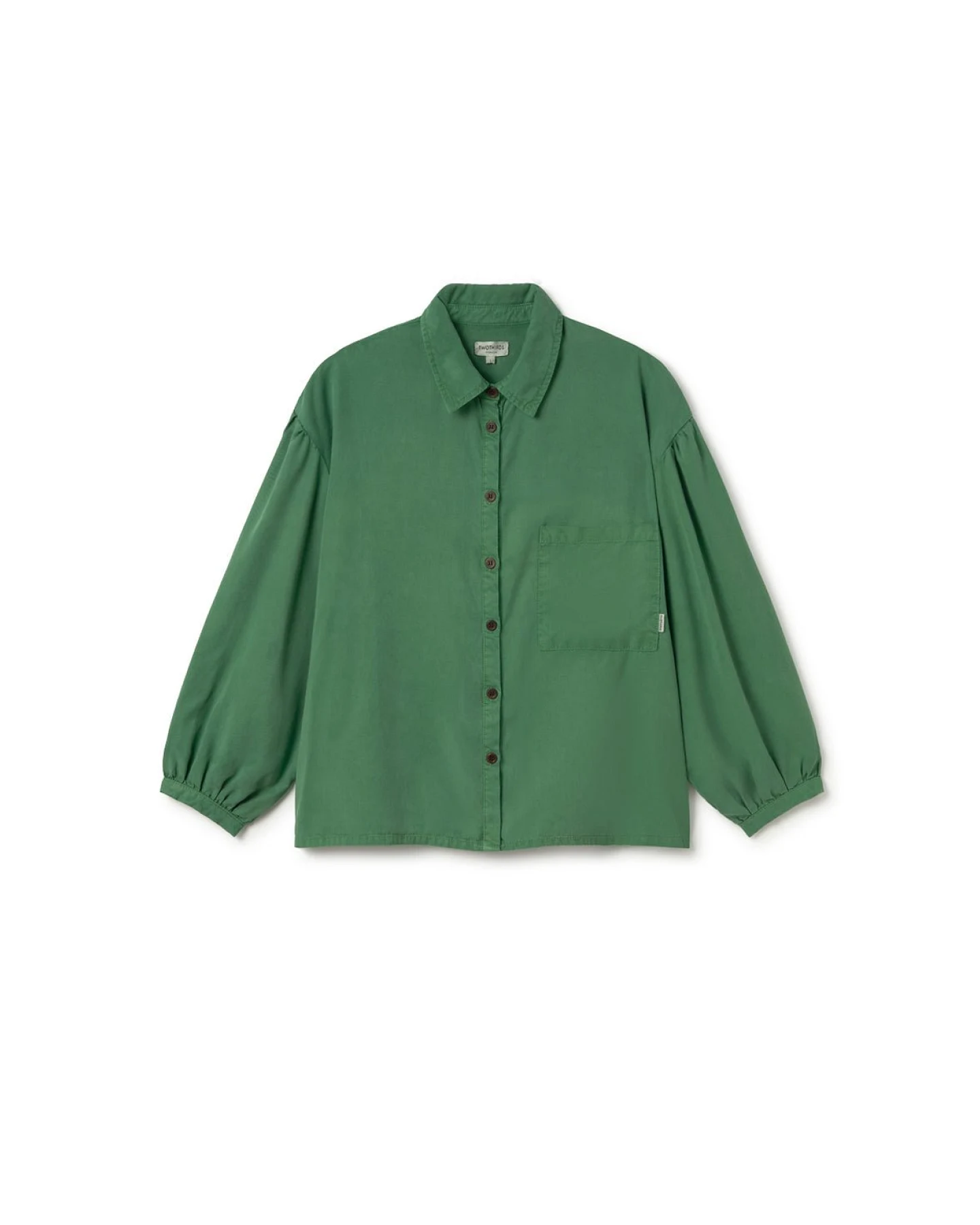 TWOTHIRDS Damen vegan Hemd Recco Grün – Ansicht 2
