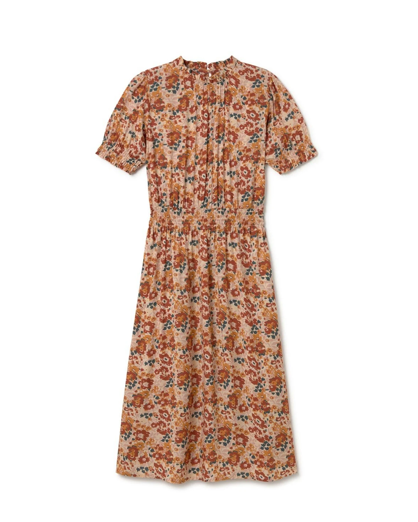 TWOTHIRDS Damen vegan Kleid Grassholm Rose Flowers Multicolour – Ansicht 2