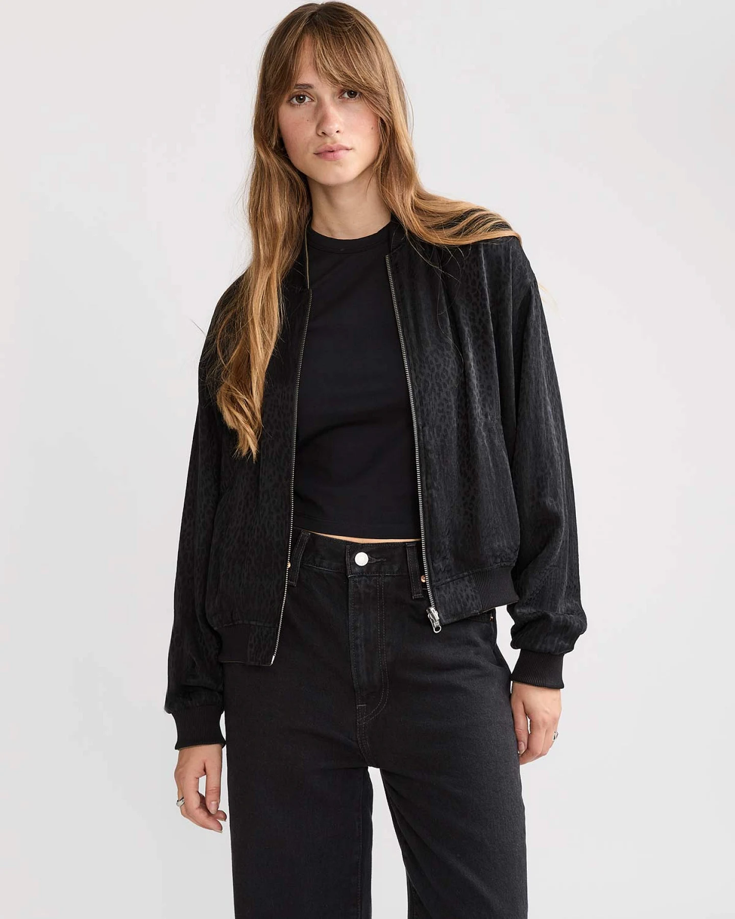 Yahmo Damen vegan Jacke Bomber Reversible Lene Leo/Olive – Ansicht 2