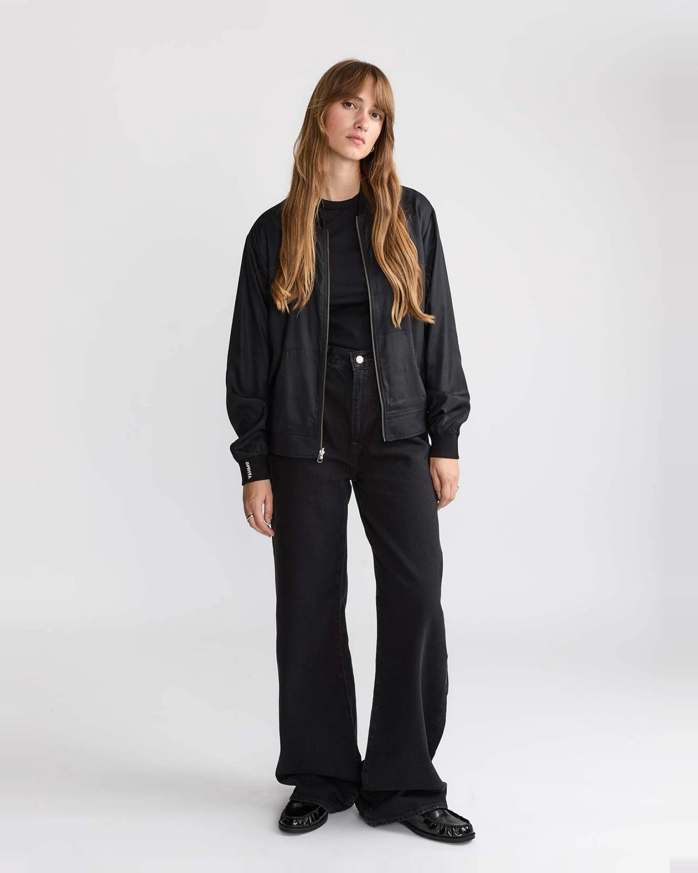 Yahmo Damen vegan Jacke Bomber Reversible Ruth Emerald/Schwarz – Ansicht 2