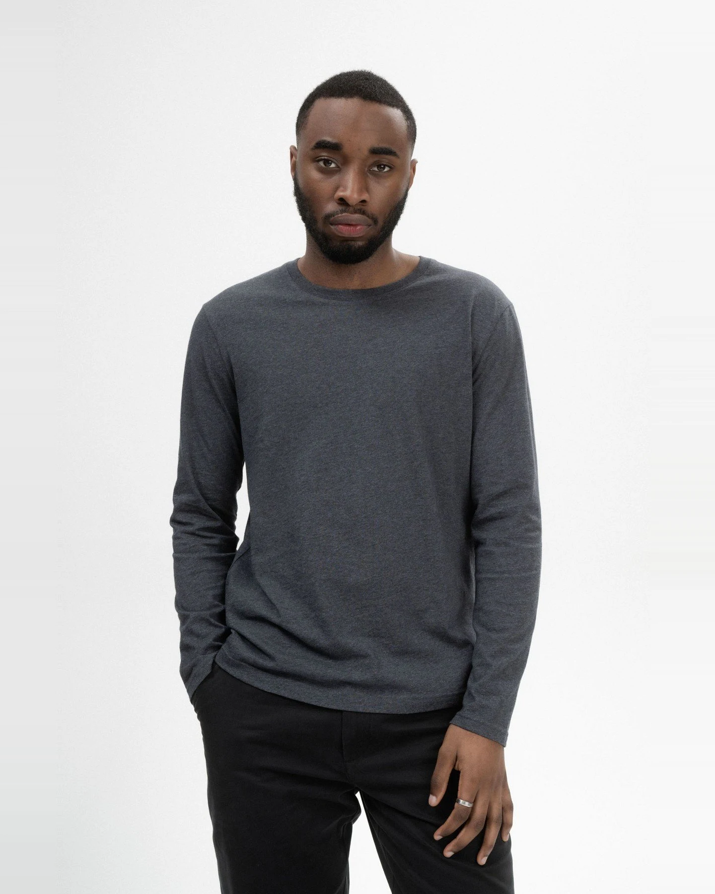 Longsleeve Jerin Basic Grau – Ansicht 4