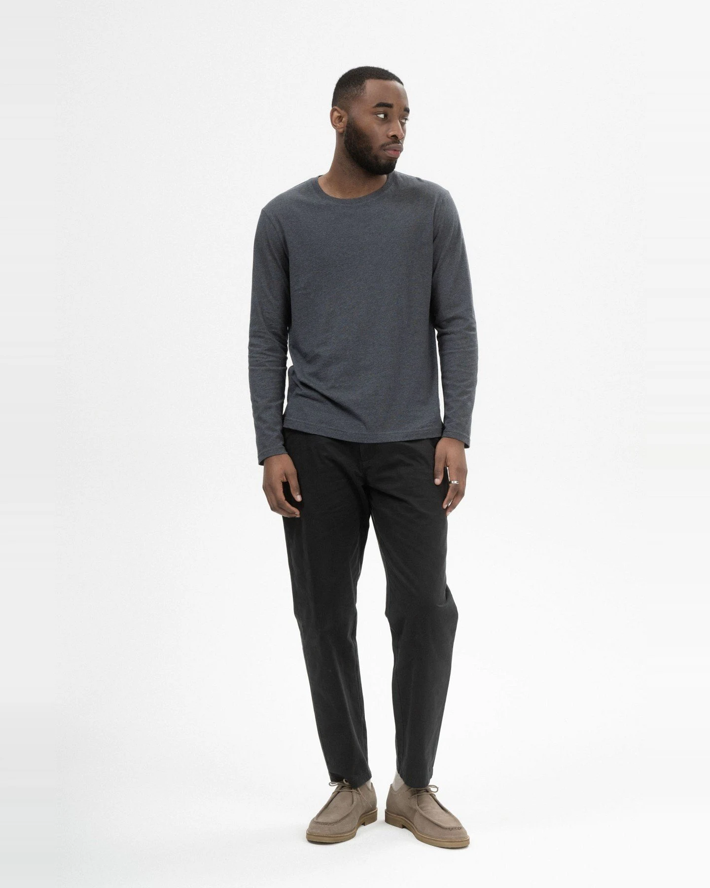 Longsleeve Jerin Basic Grau – Ansicht 5