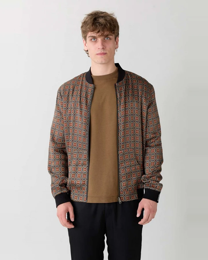 Yahmo Herren vegan Jacke Bomber Reversible Laslo Nostalgia/Pine