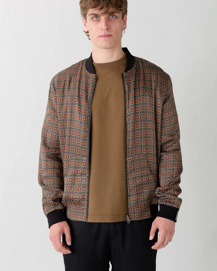 Yahmo Herren vegan Jacke Bomber Reversible Laslo Nostalgia/Pine