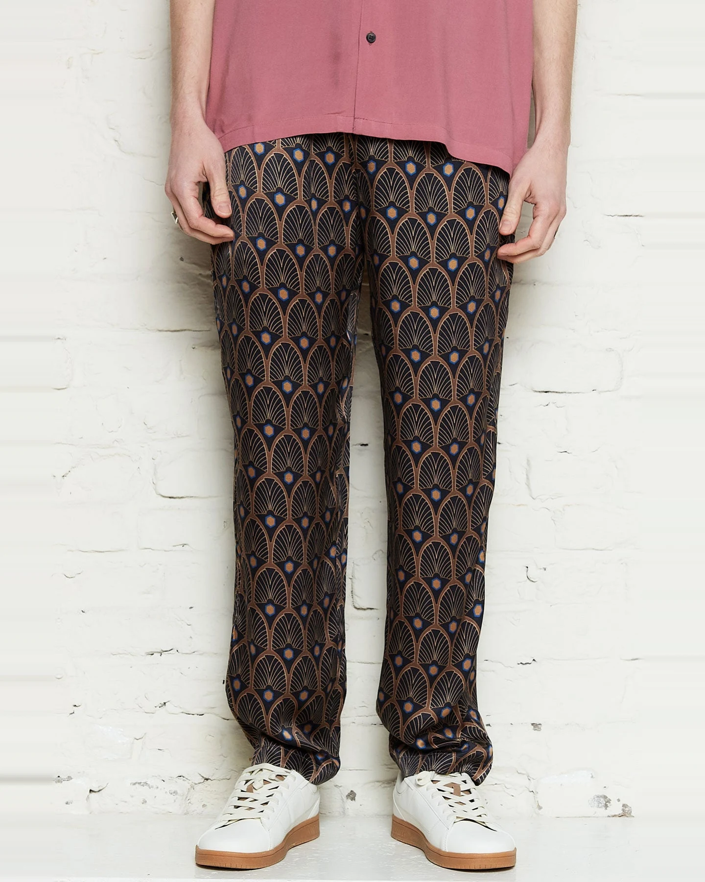 Yahmo Herren vegan Hose Walter Metropolis Schwarz/Braun – Ansicht 2