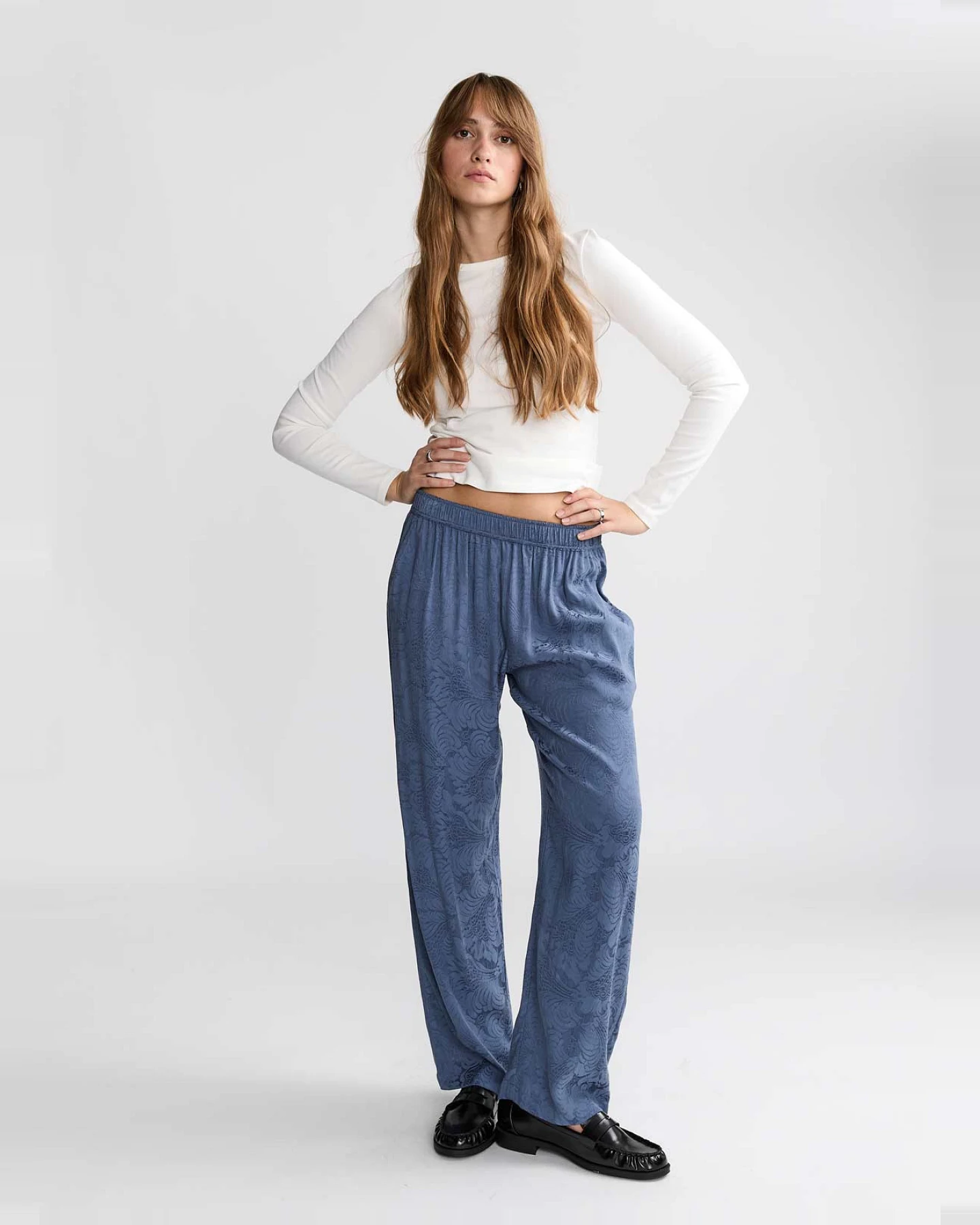Yahmo Damen vegan Hose Hilde Zen Indigo – Ansicht 2