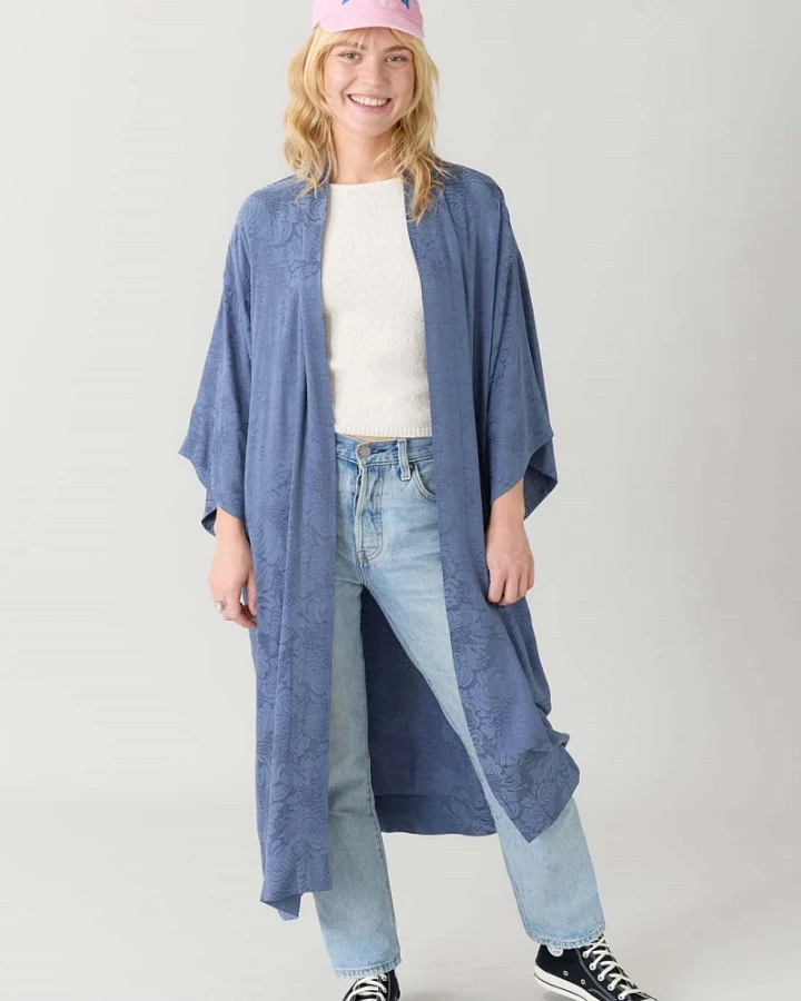 Yahmo Damen vegan Kimono Liese Zen Indigo