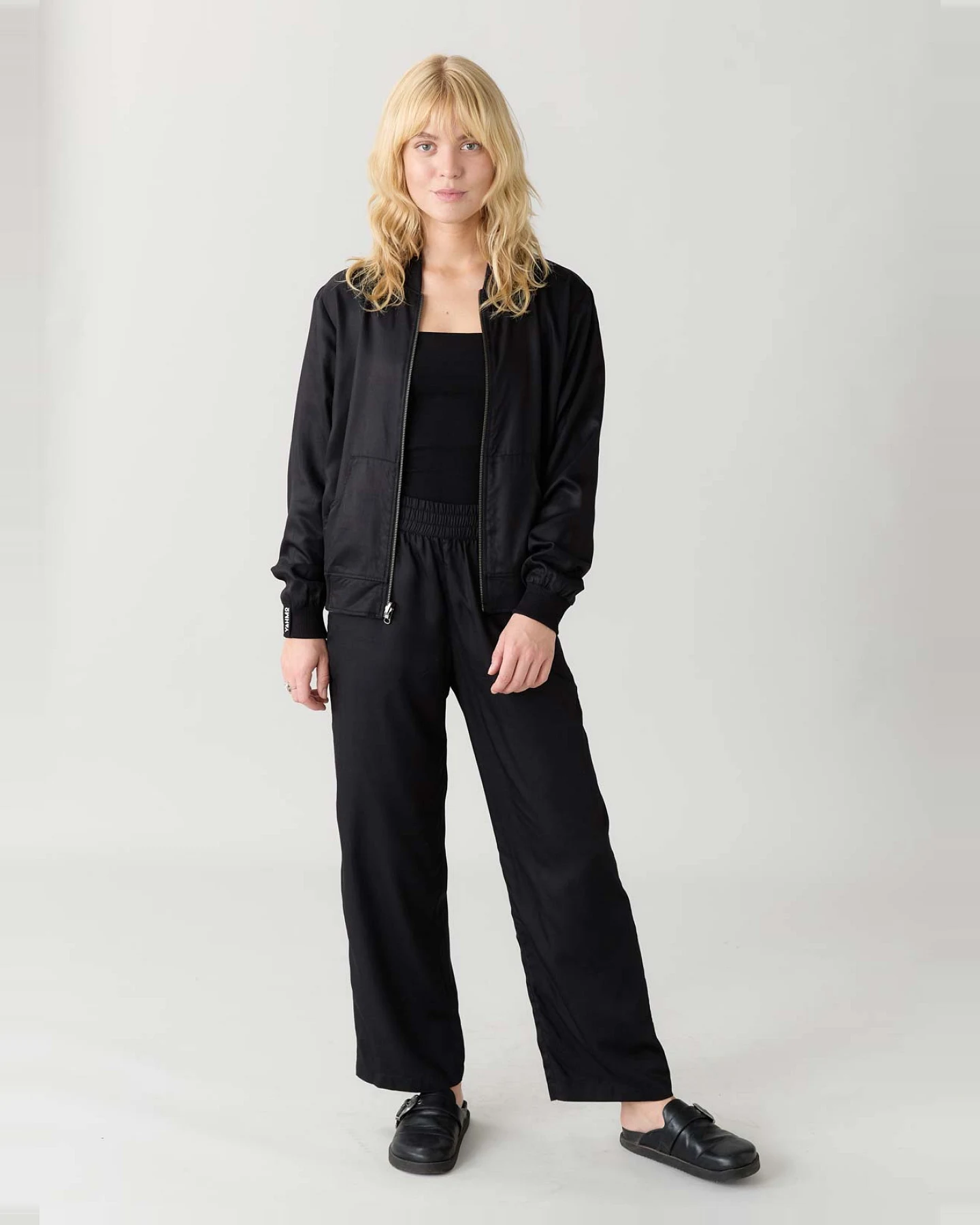Yahmo Damen vegan Jacke Bomber Reversible Ruth Eclipse/Schwarz – Ansicht 2