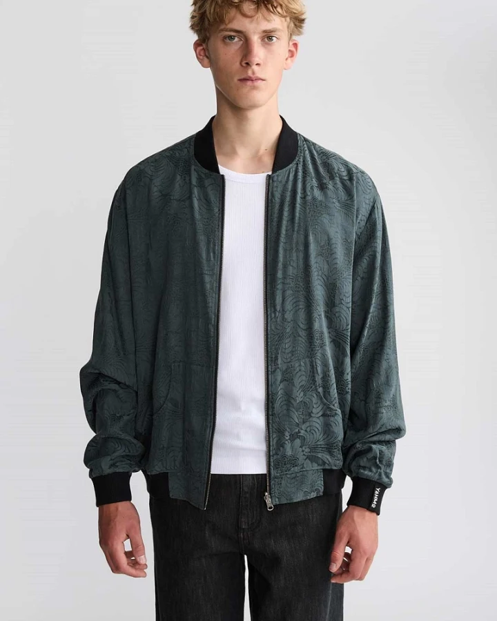Yahmo Herren vegan Jacke Bomber Reversible Laslo Eclipse/Schwarz