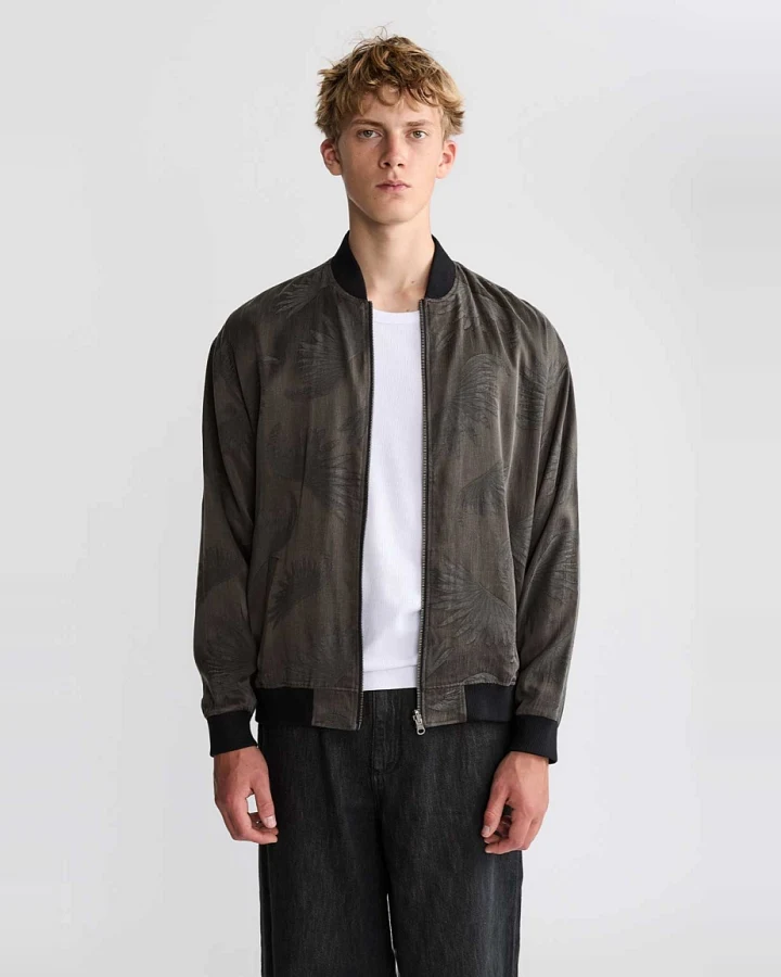 Yahmo Herren vegan Jacke Bomber Reversible Fred Onyx/Schwarz