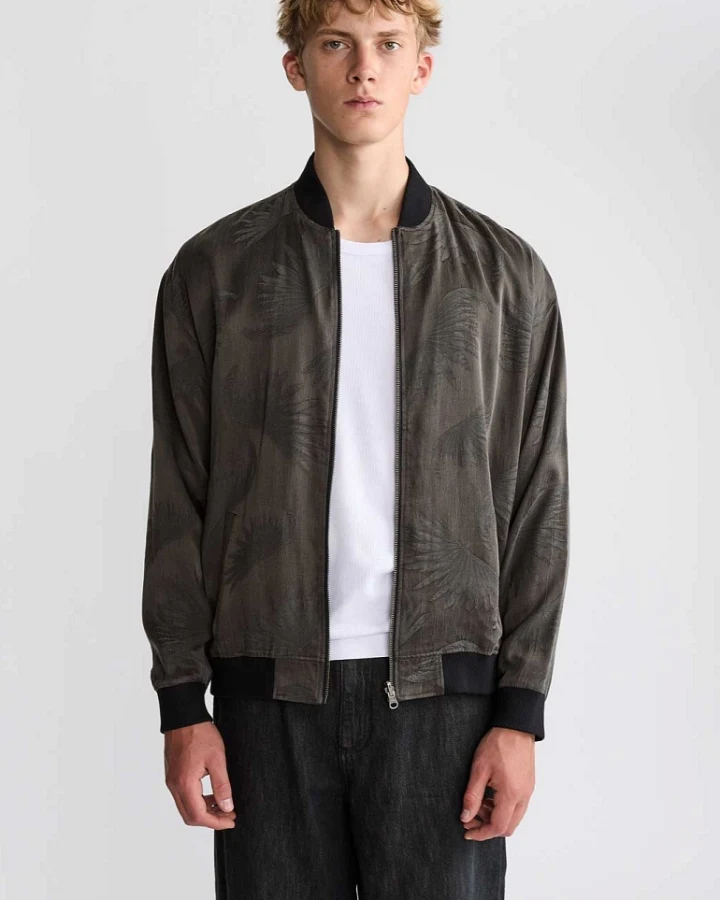 Yahmo Herren vegan Jacke Bomber Reversible Fred Onyx/Schwarz