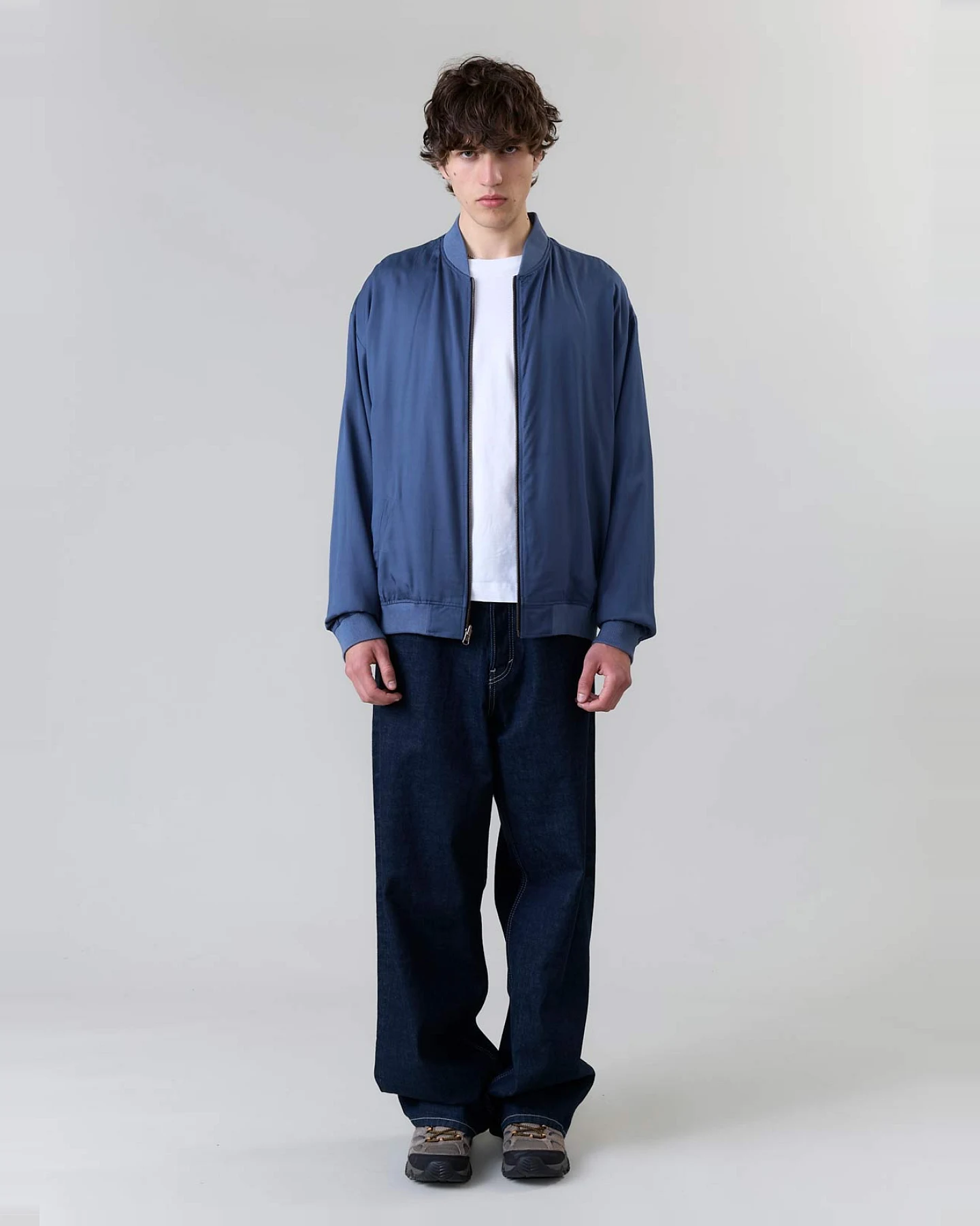 Yahmo Herren vegan Jacke Bomber Reversible Fred Zen Indigo/Blue – Ansicht 2