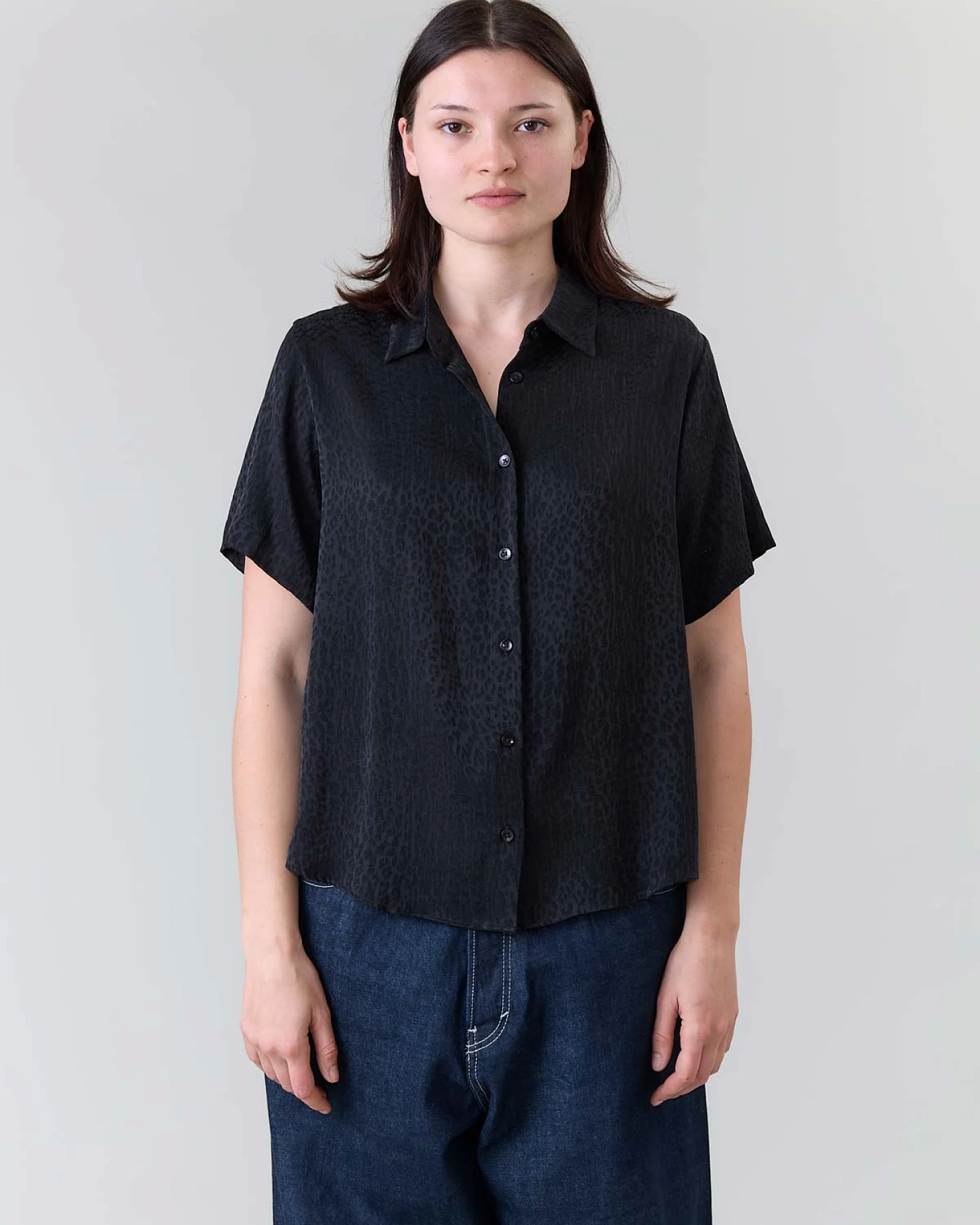 Yahmo Damen vegan Shirt Lotte Leo Schwarz – Ansicht 2