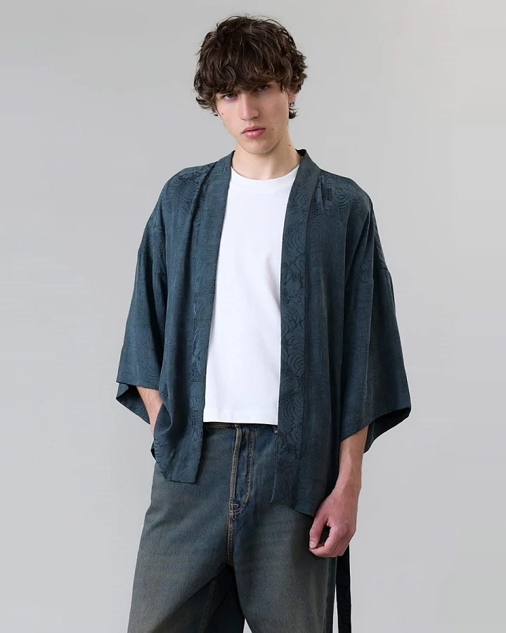 Yahmo Herren vegan Kimono Erich Eclipse Blau