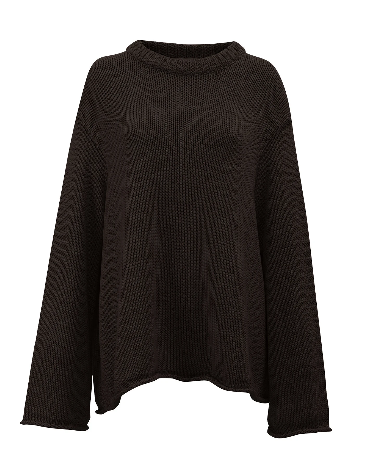 JAN 'N JUNE Damen vegan Pullover Sona Schokolade – Ansicht 2