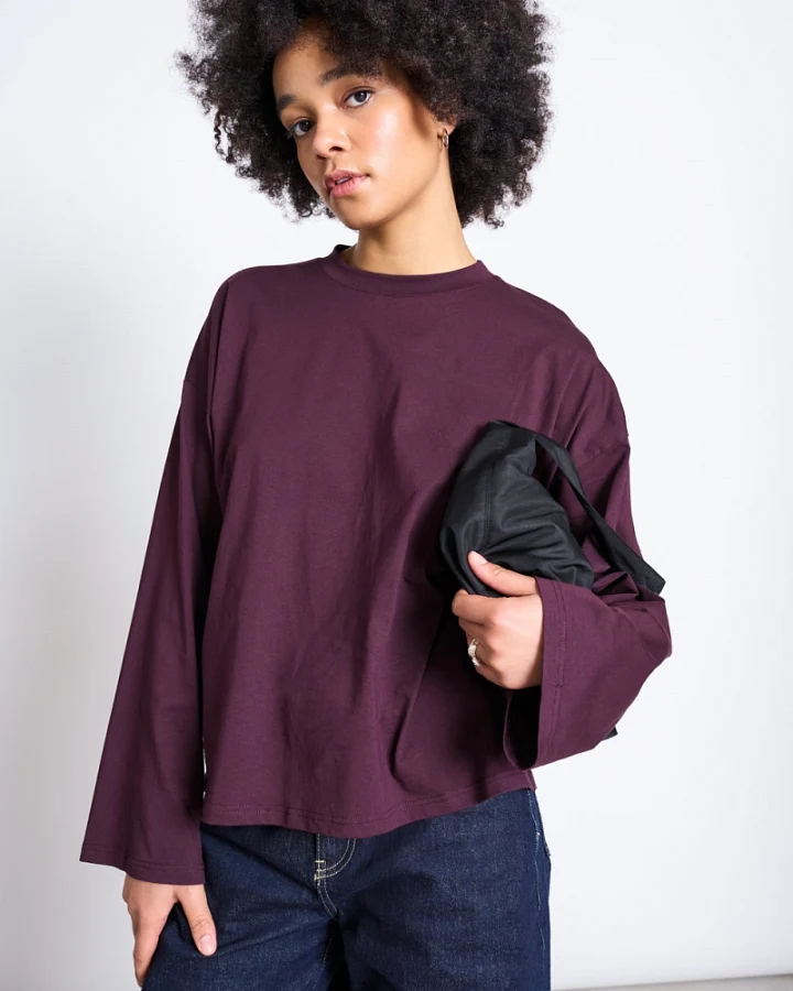JAN 'N JUNE Damen vegan Longsleeve Ankira Rot