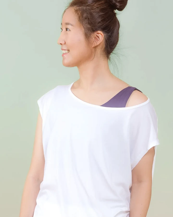nice to meet me Damen vegan T-Shirt Relax Weiß