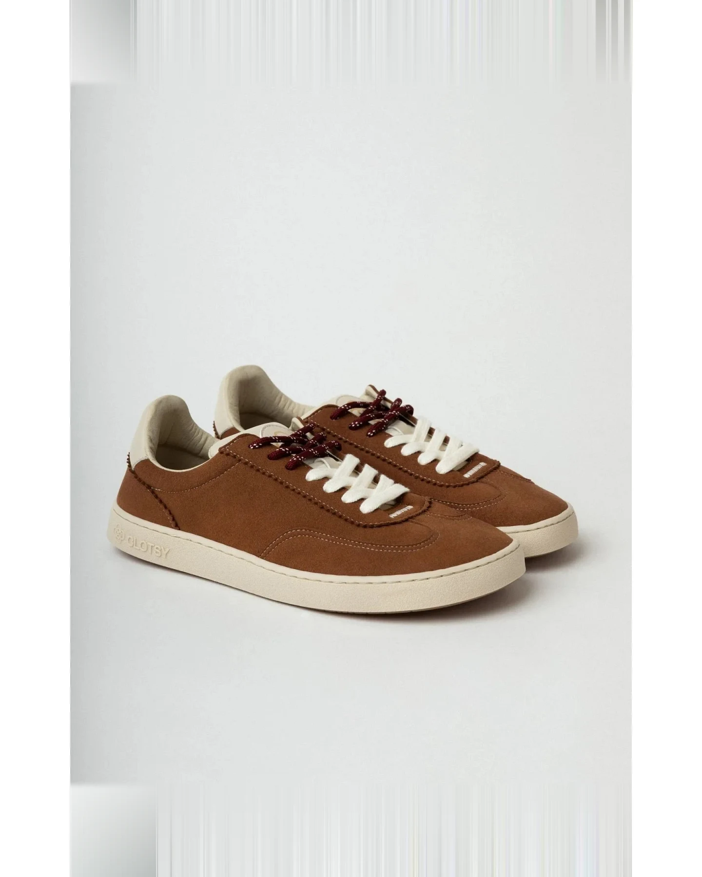 Clotsy Damen vegan Sneaker Senda Braun – Ansicht 2