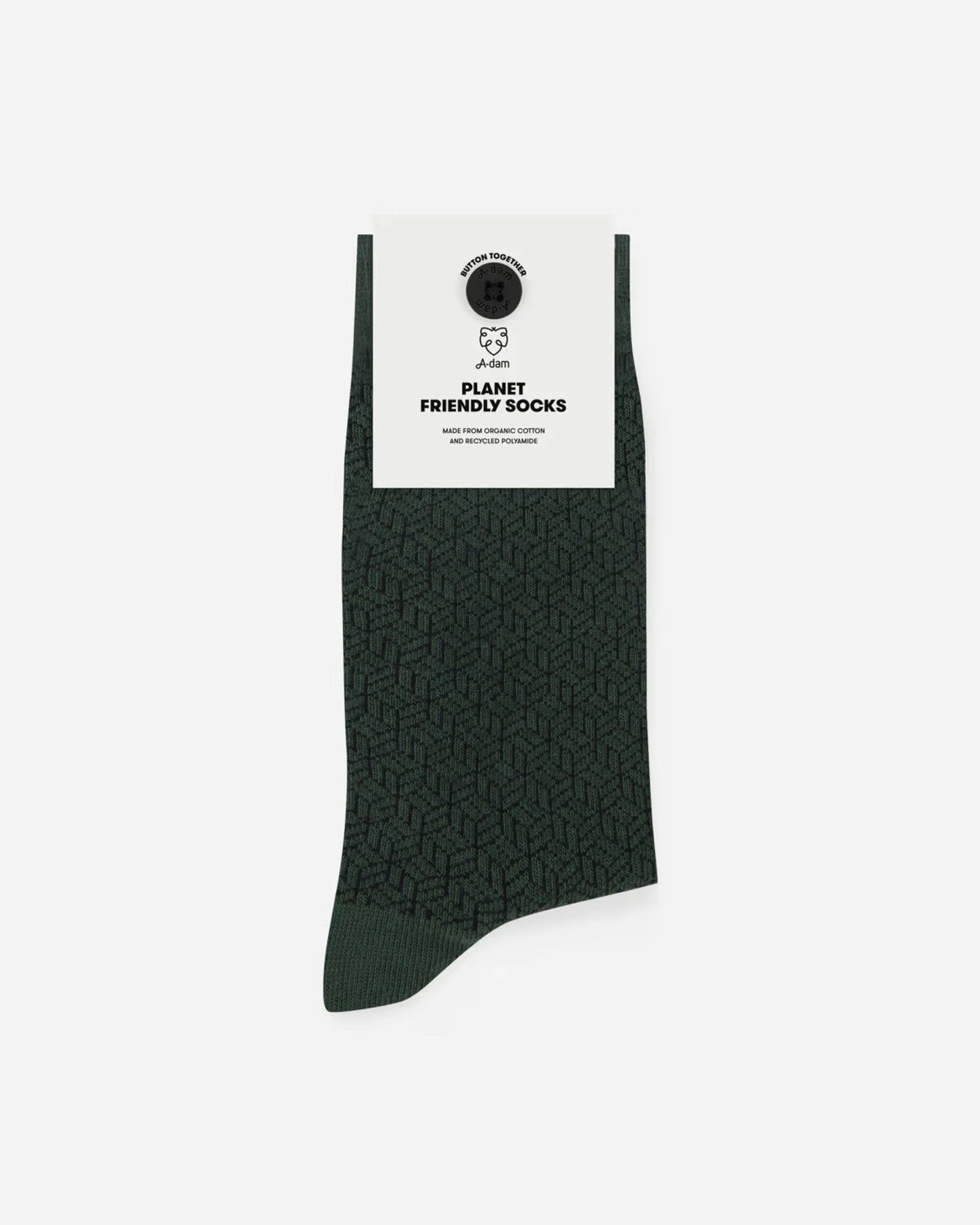 Socken Block Pattern Grün – Ansicht 3