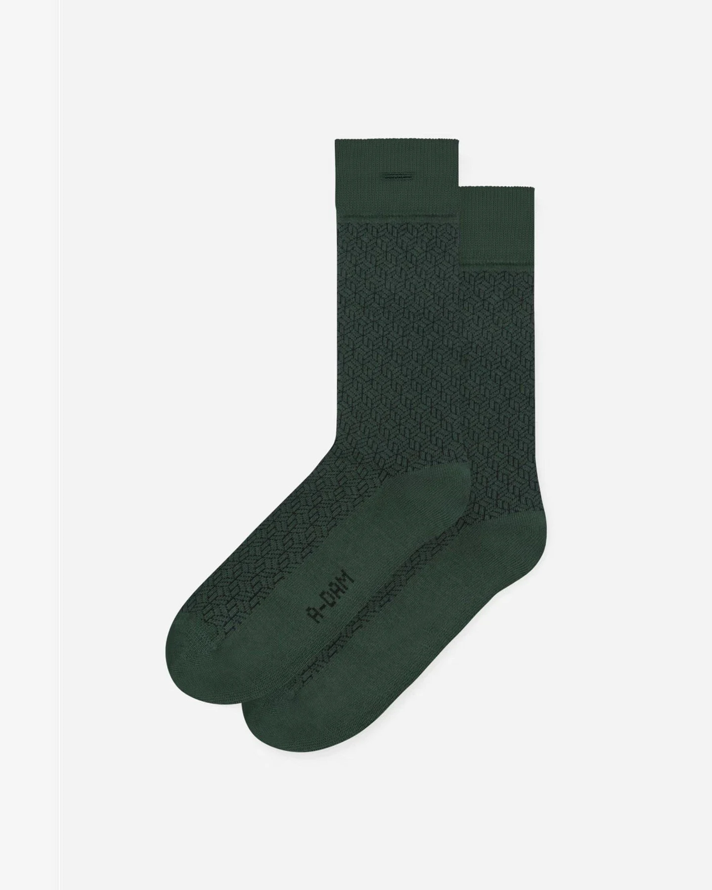 Socken Block Pattern Grün – Ansicht 5