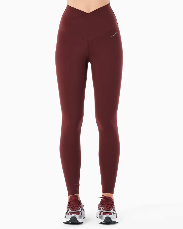 ORGANICATION Damen vegan Leggings Hohe Taille Libby Bordeaux