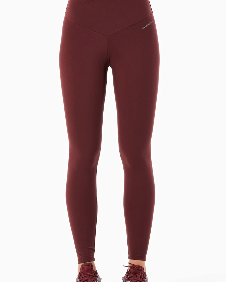 ORGANICATION Damen vegan Leggings Hohe Taille Libby Bordeaux