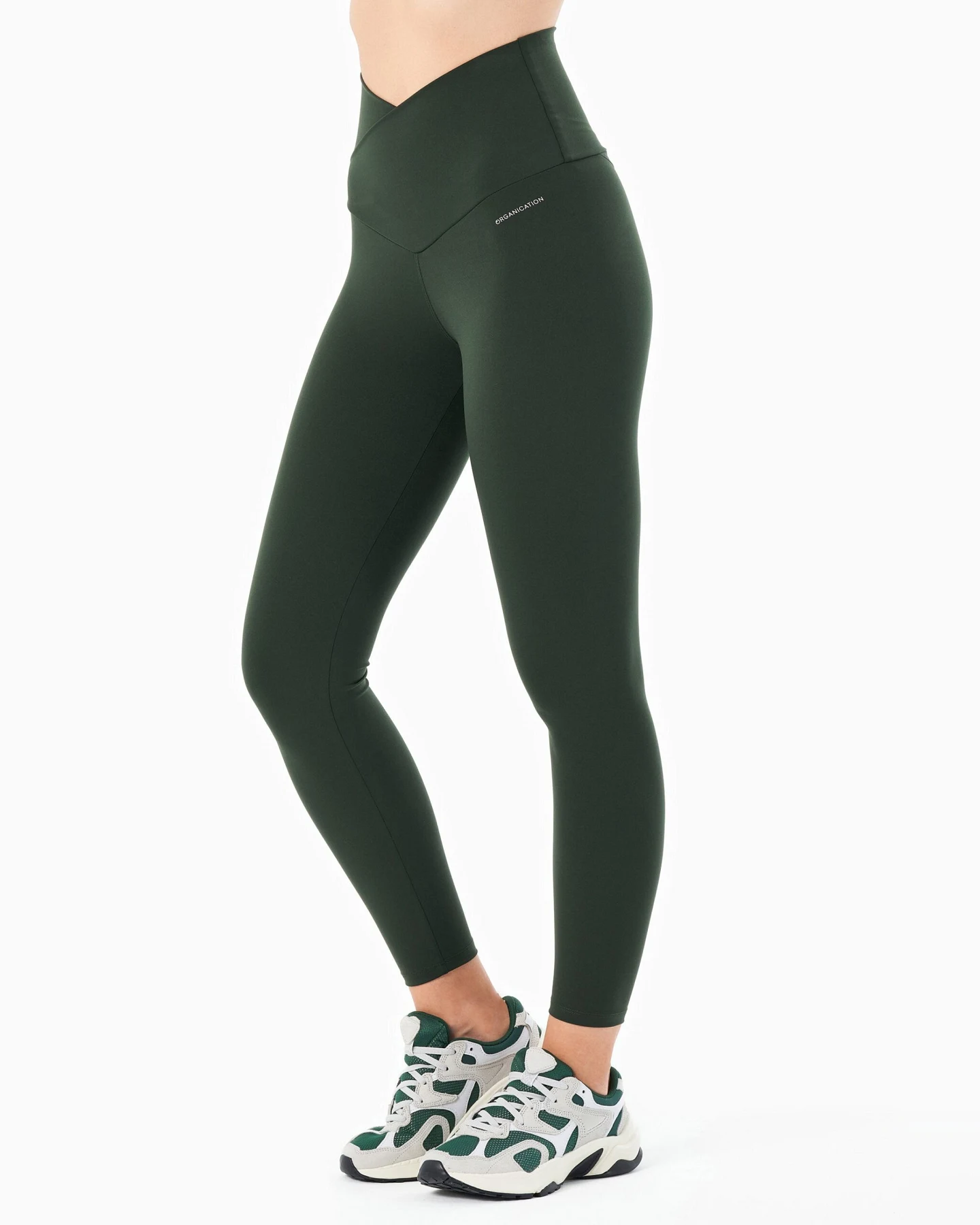 ORGANICATION Damen vegan Leggings Hohe Taille Libby Amazonas Grün – Ansicht 2