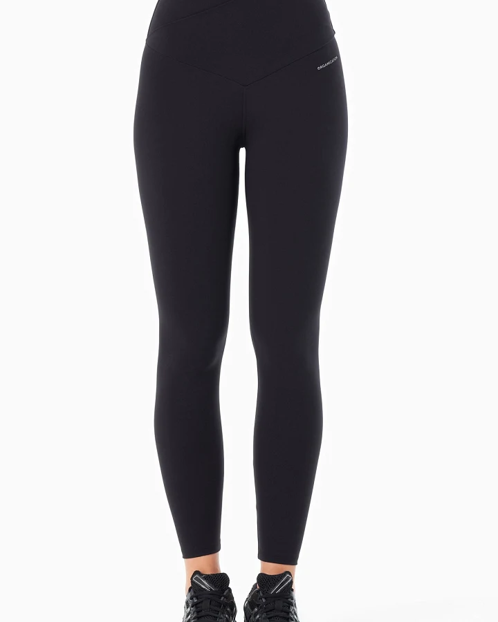 ORGANICATION Damen vegan Leggings Hohe Taille Libby Schwarz