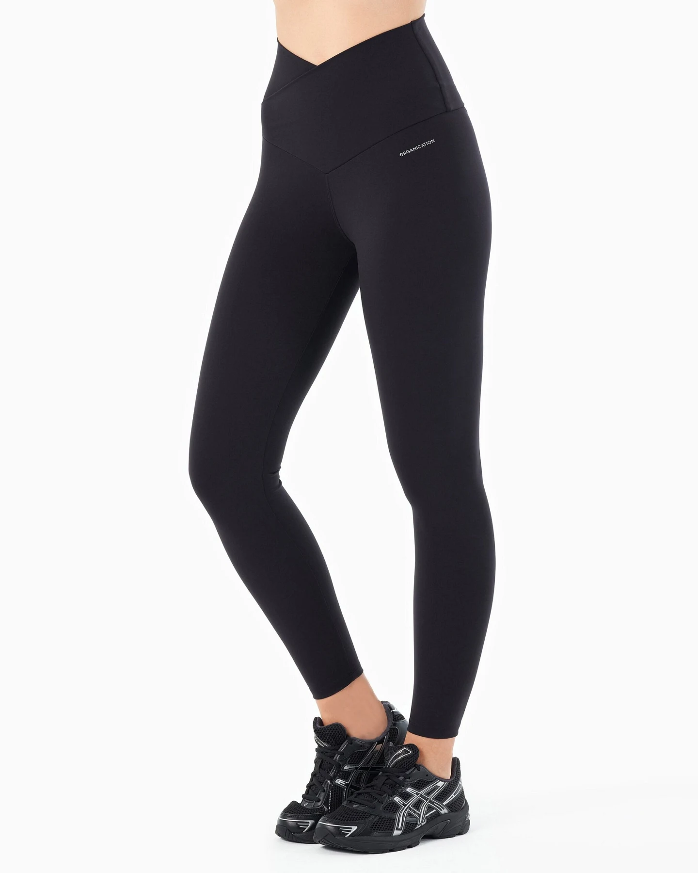 ORGANICATION Damen vegan Leggings Hohe Taille Libby Schwarz – Ansicht 2