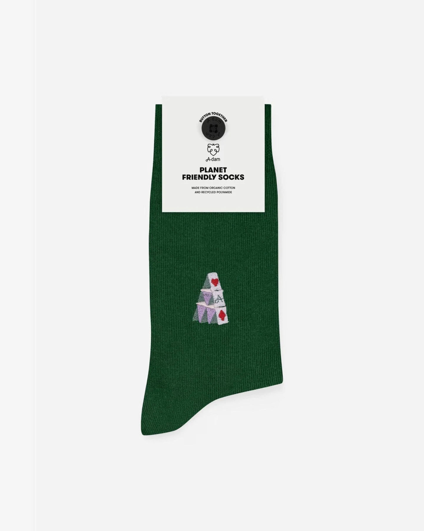 Socken House Of Cards Grün – Ansicht 5