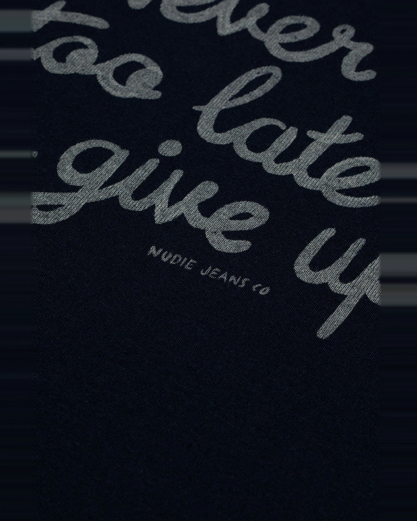 T-Shirt Eve Ringer Too Late Blau – Ansicht 3
