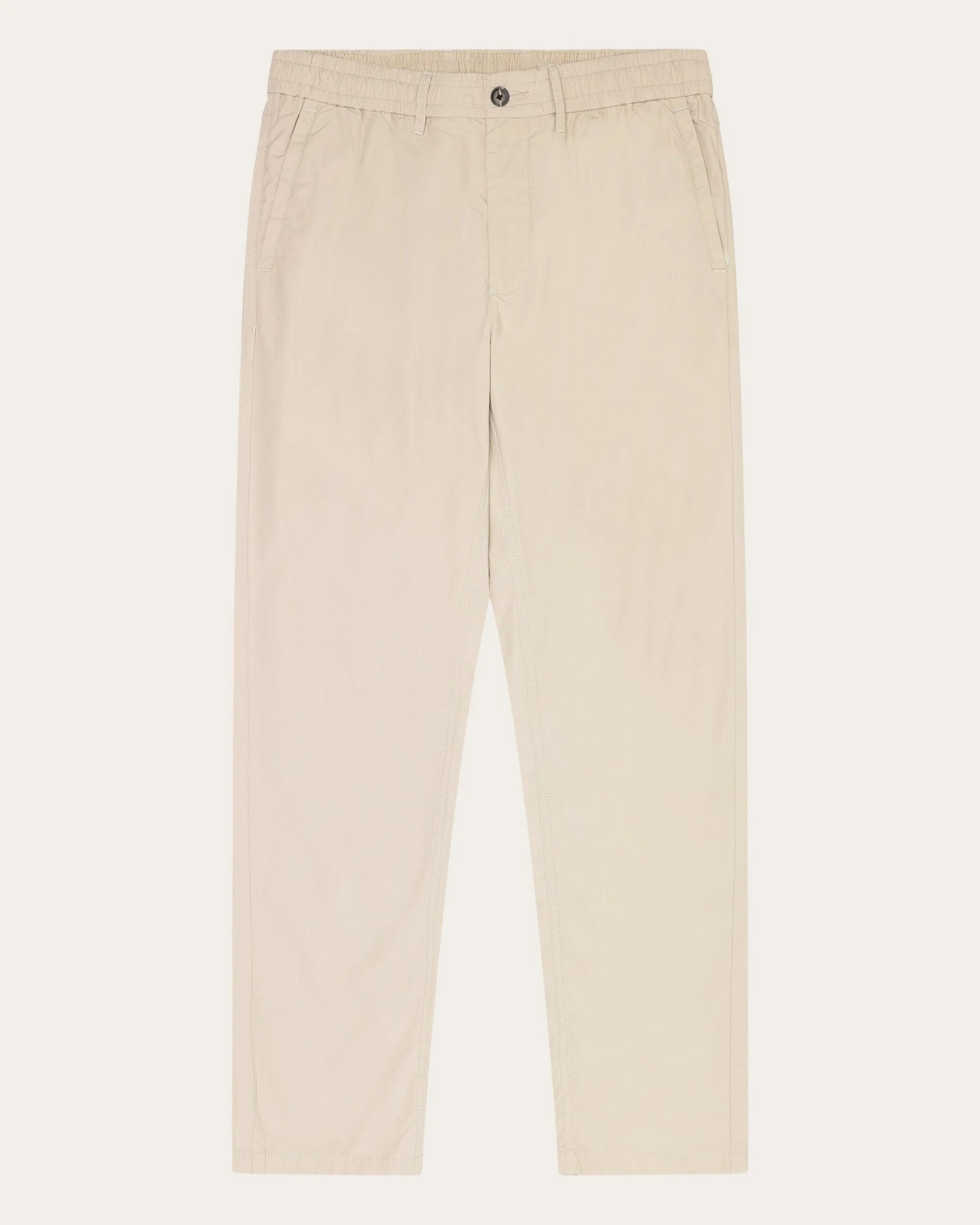 KnowledgeCotton Apparel Herren vegan Chino-Hose Tim Tapered Light Feather Gray – Ansicht 2