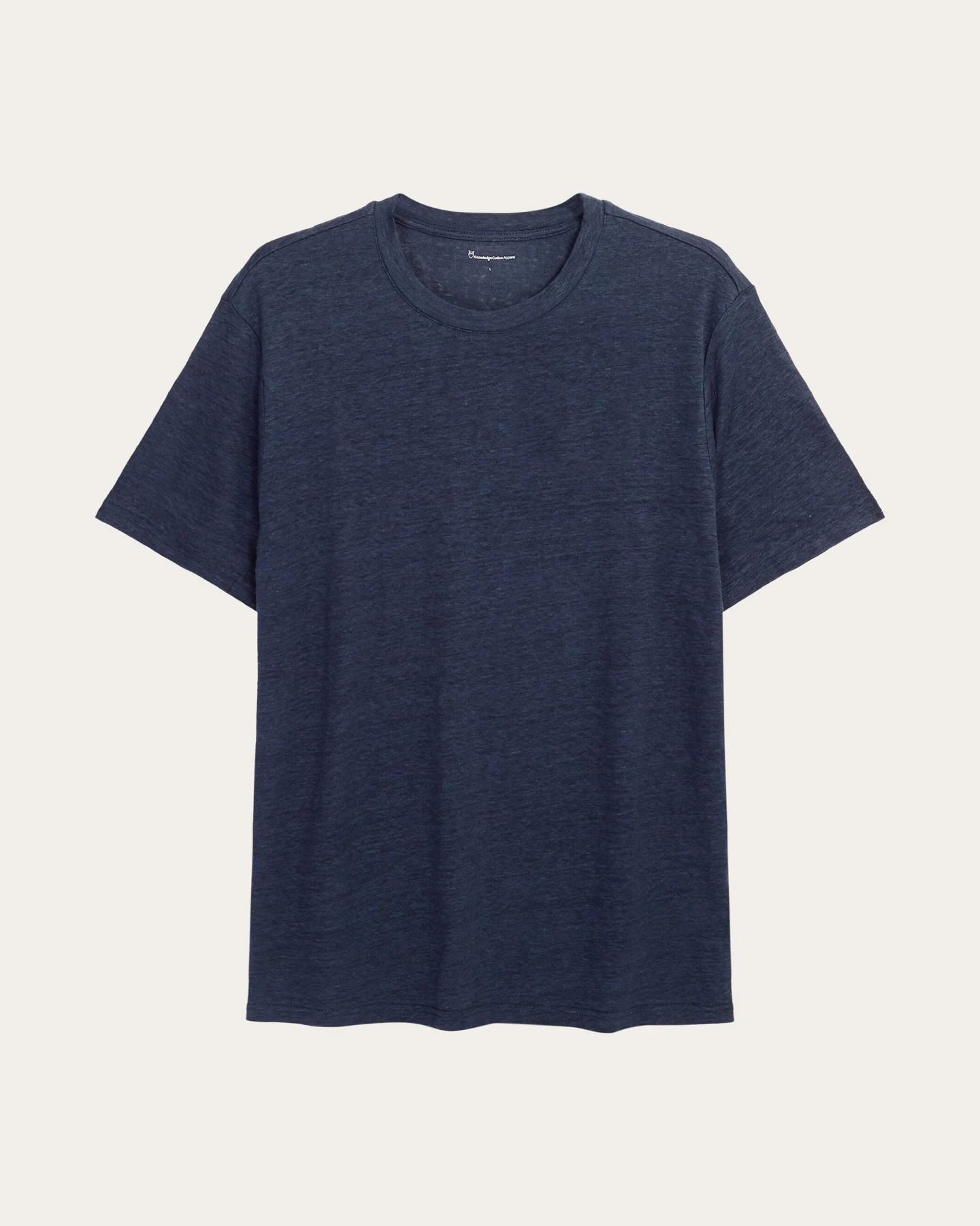 KnowledgeCotton Apparel Herren vegan T-Shirt Gesamt Eclipse – Ansicht 2