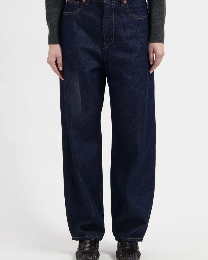 MUD Jeans Damen vegan Jeans High Barrel Brooke Dry Indigo